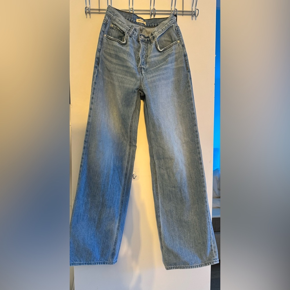 GRLFRND Brooklyn high rise loose straight jeans size 26